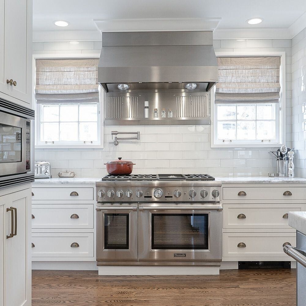 classic kitchen remodel with stainless steel oven